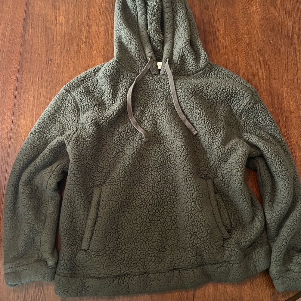 Universal Thread Olive Sherpa Hoodie